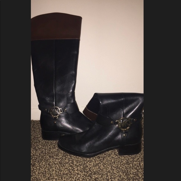 Michael Kors Fulton Leather Riding Boots - Picture 1 of 1